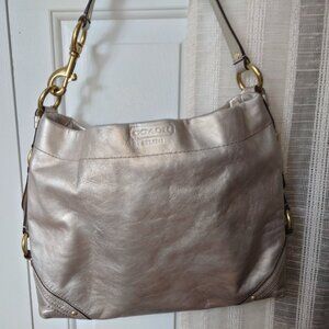 Coach Metallic Carly Hobo Bag
